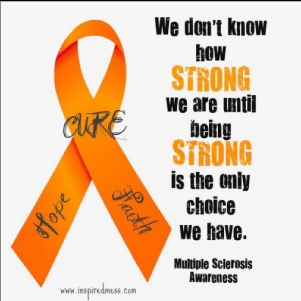 MS Warrior Here 🧡 Multiple Sclerosis Awareness MARCH Month